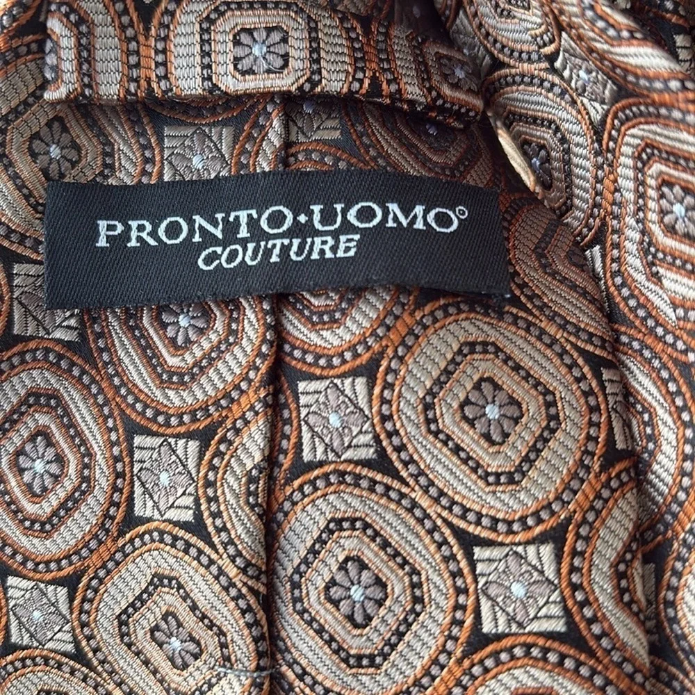Lot of 3 Pronto Uomo Ties 100% Silk Men's